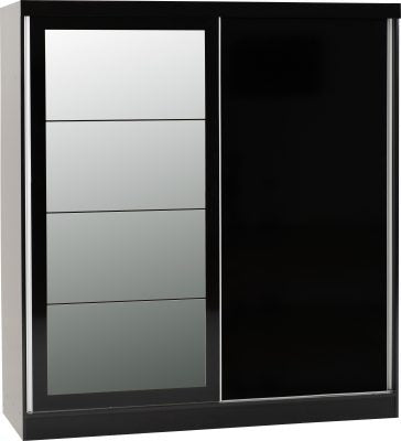 Nevada Black Gloss Bedroom Furniture