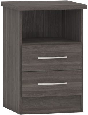 Nevada Black Wood Grain Coloured Bedroom Set