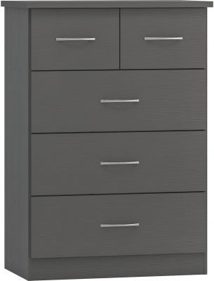 Nevada 3D Effect Grey Coloured Bedroom Set