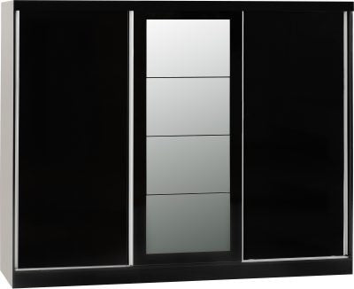 Nevada Black Gloss Bedroom Furniture