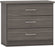 Nevada Black Wood Grain Coloured Bedroom Set