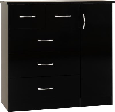 Nevada Black Gloss Bedroom Furniture