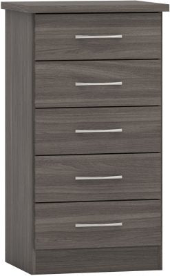 Nevada Black Wood Grain Coloured Bedroom Set