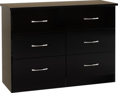 Nevada Black Gloss Bedroom Furniture