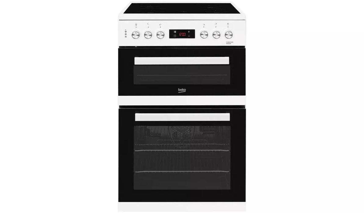 Beko KDC653K 60cm Double Oven Electric Cooker - Black