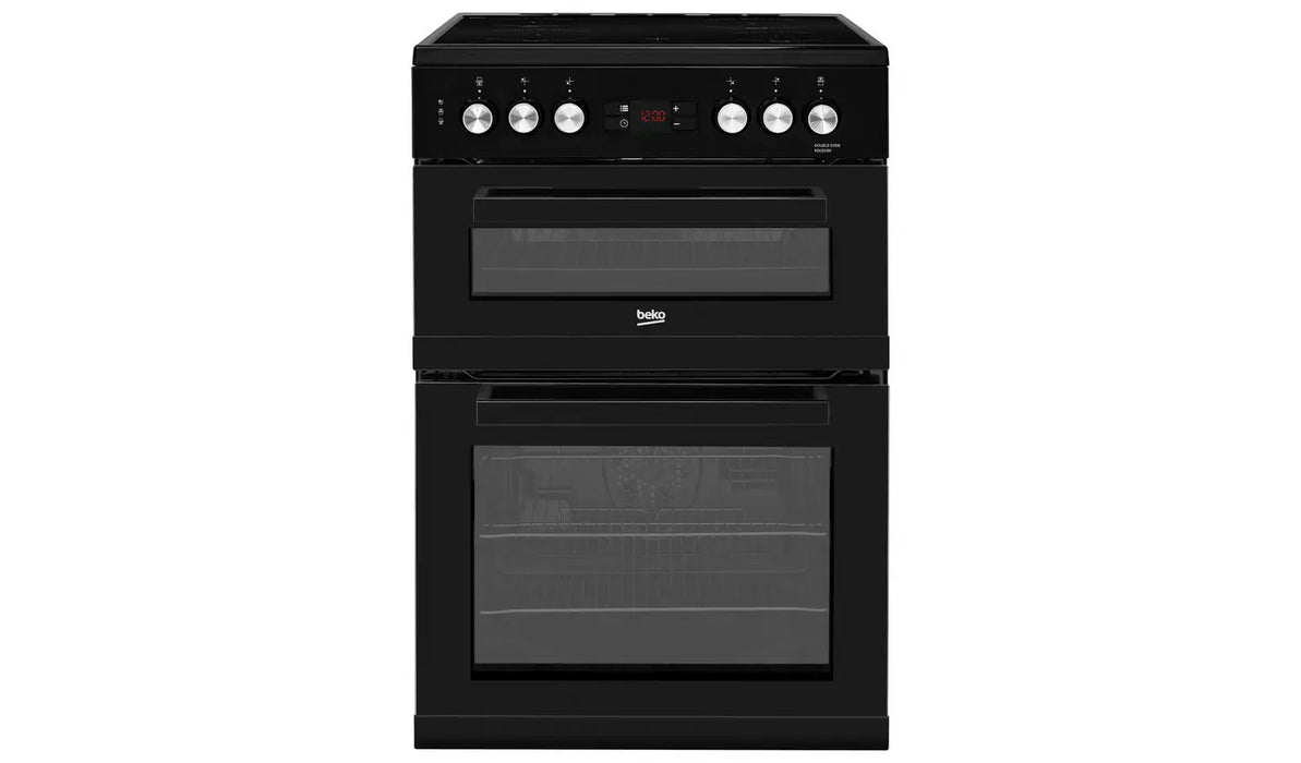 Beko KDC653K 60cm Double Oven Electric Cooker - Black