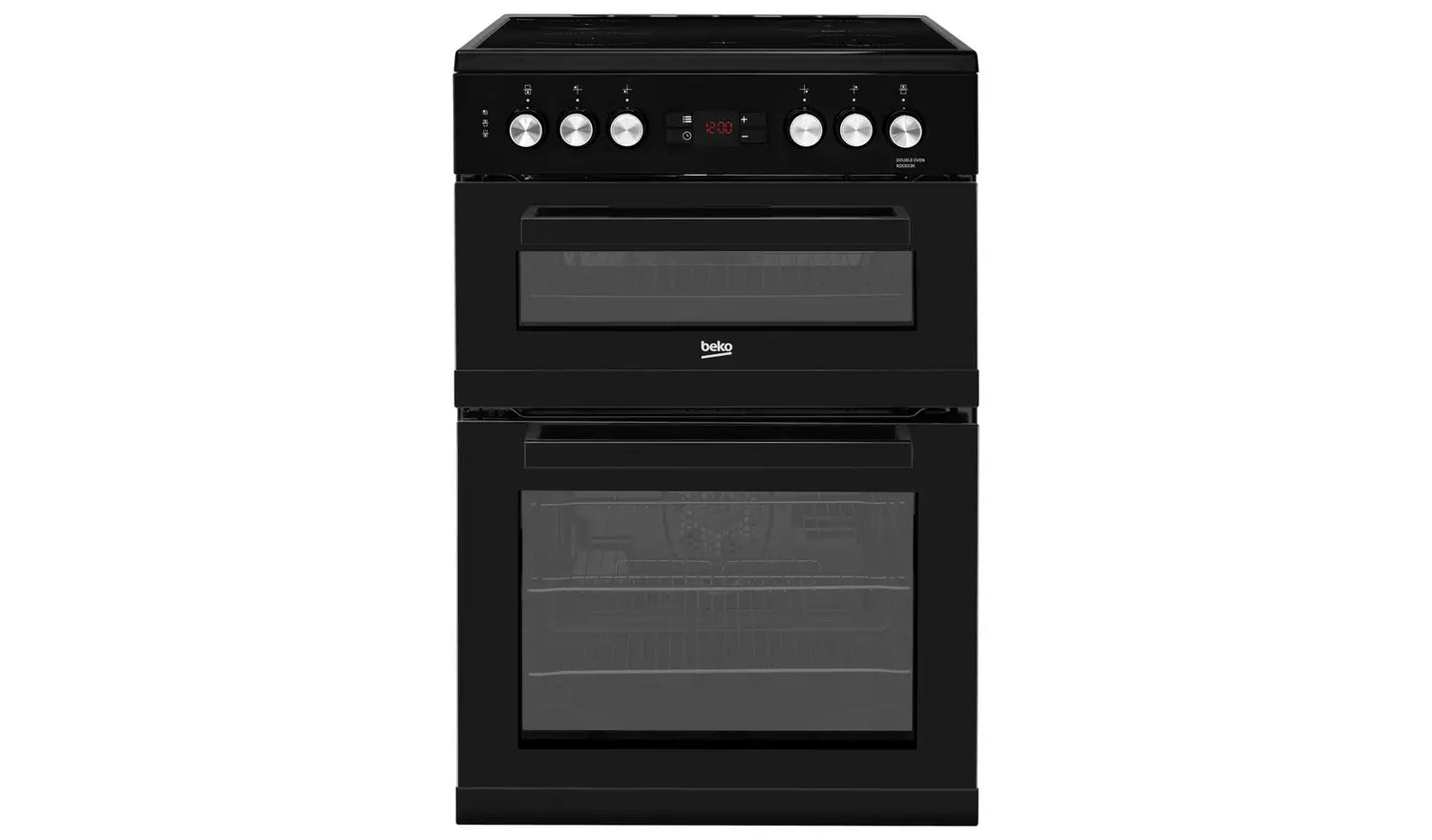 Beko KDC653K 60cm Double Oven Electric Cooker - Black